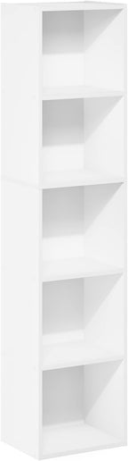 Furinno PASIR Book Shelf, 5-Tier Modern Bookshelf, Open Shelves Bookcase 9 x 12 - Image 7