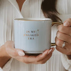 Sweet Water Decor In My Engaged Era Mug, 14oz Fine Bone China Cup for Tea & Coffee, Gold Handle & Rim, Engagement Gift for Fiancee & Bride-to-be, Bridal Shower Decoration and Gift for Future Wife - Image 2