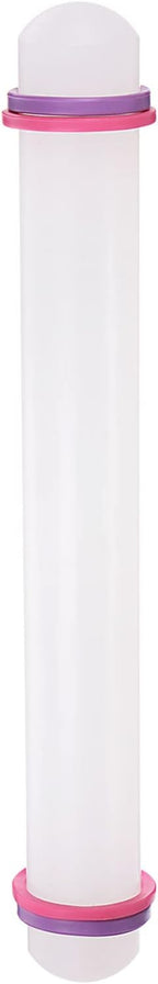 HARFINGTON Fondant Rolling Pin 12 Inch x 1.38 Inch Adjustable Guide Rings by HARFINGTON