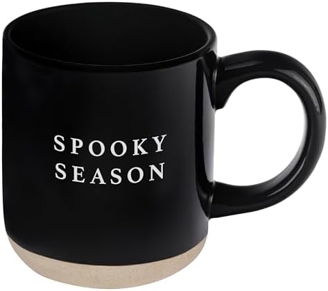 Sweet Water Decor Halloween Coffee Mug - Spooky Coffee Mug for Halloween - Durable Stoneware Mug for Tea & Cocoa - Perfect Fall Mugs for Morning Brew & Cozy Nights - Spooky Season Design Mug 14oz by SweetWaterDecor