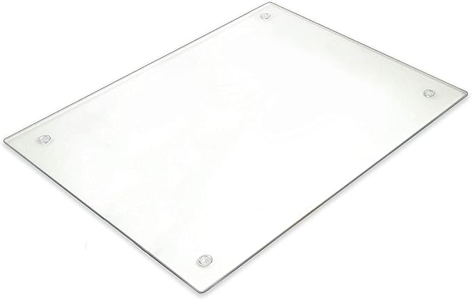 Tempered Glass Cutting Board Long Lasting Clear Glass Scratch, Shatter Resistant - Image 2