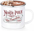 Yaomiao 1 Pcs North Pole Christmas Coffee Mugs, Stainless Steel, Enamel by Yaomiao