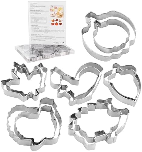 MrCookie Large Autumn/Fall Cookie Cutters,Thickened Stainless Steel by MrCookie
