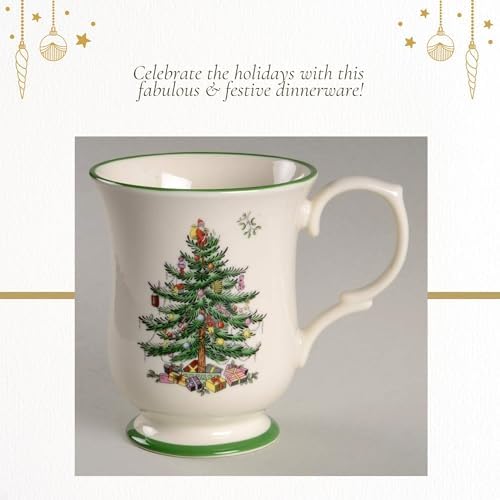 Spode Christmas Tree Romantic-Shaped Footed Mug – 12 Oz - Image 5