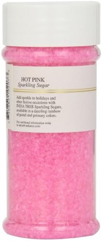 India Tree Pink Sparkling Sugar, Coarse Decorating Sugar, 7.5 oz Jar - Image 3