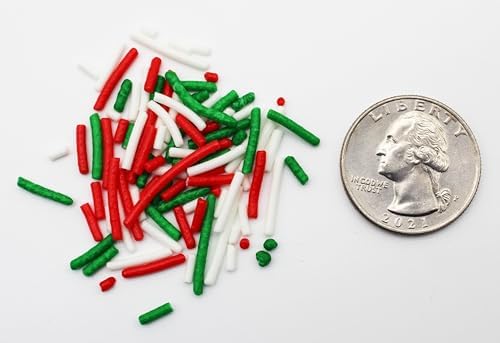 CHRISTMAS Sprinkles Green, Red & White BULK Jimmies 1 Pound Bag - Holiday Edible Cake Cupcakes Dessert & Ice Cream Topping - Image 7