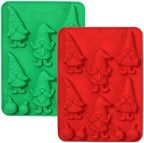 Christmas Silicone Mold for Baking - 2 Pack Christmas Candy Chocolate Molds for Handmade Soap, Chocolate, Jello, Cake Cupcake Decoration, Candy and Candles by Unknown