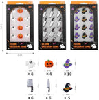 Edible Halloween Cake Decorations, Pumpkin Cupcake Toppers, Ghost Cake Decorations, Edible Knives Cupcake Toppers, Witch Hats for Cake Decorating, Cookies, Cupcakes, Macaron, and Ice Cream - Image 7