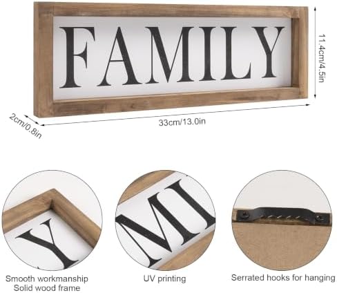 Wooden Family Sign Wall, Shelf, Mantel, Entryway Table Home Decor - Image 2