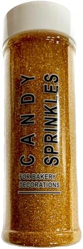 Edible Gold Sanding Sugar Sprinkles 142g/ 5.01oz Sugar Crystals for Cake Decorating Candy Baking Decorations Ice Cream Toppings and Cupcake Decorating for Valentines Halloween Christmas - Image 6