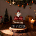 4 Pcs Christmas Decorations Indoor - Wooden Gnome Gift Table Decoration for Home - Christmas Centerpiece For Table - Winter Tiered Tray Decor Rustic Farmhouse Xmas Gift for Home Kitchen Mantel - Image 7