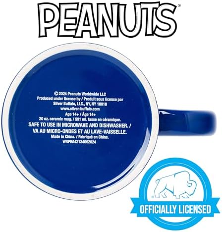 Silver Buffalo Peanuts Snoopy Current Mood Emotions, Ceramic Mug, 20oz - Image 4