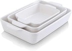 KOOV Bakeware Set, Ceramic Baking Dish Set, Rectangular Casserole Dish Set by KOOV