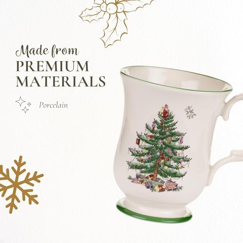 Spode Christmas Tree Romantic-Shaped Footed Mug – 12 Oz - Image 4