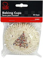 Chef Craft Paper Patterned Cupcake Liners, 50 Count, Off White/Green/Blue/Yellow/Red - Image 2