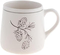 Karma Gifts, Winter White Mug, Pinecone, 18 OZ by KarmaGifts