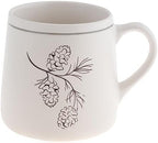 Karma Gifts, Winter White Mug, Pinecone, 18 OZ by KarmaGifts