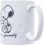 Silver Buffalo Peanuts Snoopy Beach, Wax Resist Ceramic Pottery Mug, 17oz - Image 5