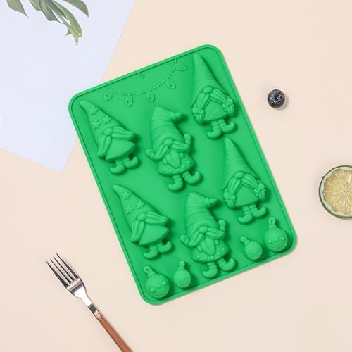 Christmas Silicone Mold for Baking - 2 Pack Christmas Candy Chocolate Molds for Handmade Soap, Chocolate, Jello, Cake Cupcake Decoration, Candy and Candles - Image 7