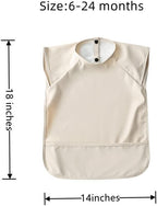 Waterproof Baby Bibs, Infant Toddler Extra Cover Feeding Bib - Image 3