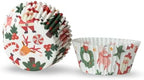 500 Paper Cupcake Liners, Muffin Liners or Baking Cups for Desserts, Muffins, Cupcakes and More Treats; Grease Proof, Food Grade, Nut Serving Containers (Christmas) - Image 2