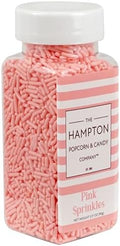 Pink Sprinkles Jimmies 3.17 oz, Sprinkles For Cake Decorating, Cake Sprinkles, Sprinkles For Baking, Ice Cream & More, The Hampton Candy Company by TheHamptonPopcornCandyCompany