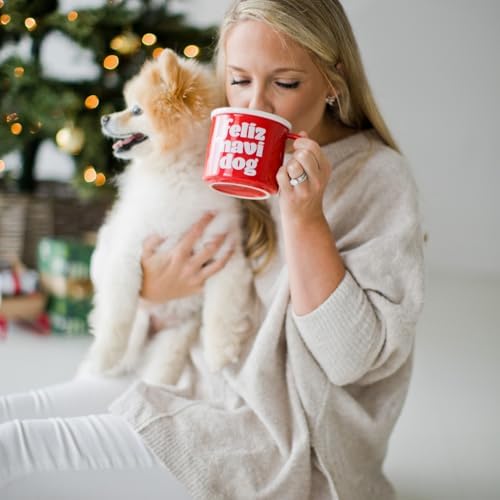 Pearhead Feliz Navidog Christmas Coffee Mug, Red, 15 oz - Image 3