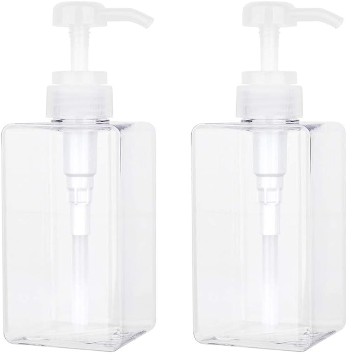 Pump Bottle, Refillable Plastic Empty Lotion Soap Dispenser Liquid Container by JiatuA