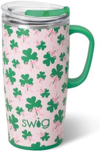 Swig Life 22oz Insulated Travel Mug with Handle & Lid, Clover Crush by SwigLife