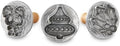 Nordic Ware Holiday Cookie Stamps (Set of 3), Sturdy Cast Aluminium Cookie Stamp Set, Cookie Press Set Made in the USA, Sturdy and Durable Biscuit Maker Press Set by NordicWare