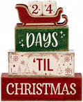 Christmas Countdown Decorations Indoor, Christmas Table Decor for Home by Unknown