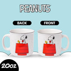 Silver Buffalo Peanuts Snoopy and Woodstock, Ceramic Camper Mug, 20oz - Image 2