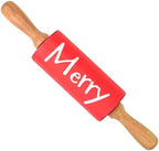 R&M Christmas Holiday 3 Piece Mini Bake Set – Spatula, Whisk & Rolling Pin – Christmas Baking Gift for Kids and Home Bakers - Image 3