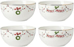 Lenox Grinchmas Christmas All-Purpose Bowls, Salad Bowl Set for 4 by Lenox