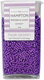 Bright Purple Sprinkles Jimmies 2 oz, Sprinkles For Cake Decorating, Baking, Ice Cream & More, The Hampton Candy Company - Image 4