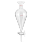 QWORK Separating Funnel with 24/29 Joints and PTFE Plug by QWORK