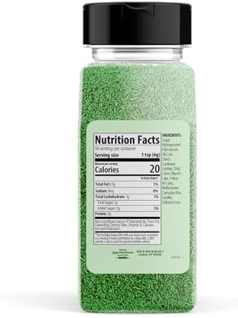 Unpretentious, Sprinkles: Green Sprinkles Jimmies, 12.8 Oz - Image 2