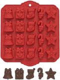 3D Christmas Silicone Molds, Xmas Baking Mold for Cakes, Handmade Soap, Chocolate, Jello, Candy and Candles by Unknown