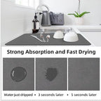 Extra Large Dish Drying Mats: 33"L x 17"W XXL Customizable Trimmable Non-Slip - Image 8