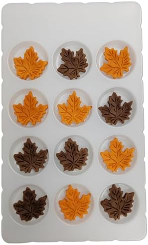Maple Leaf Cakes Decorations Edible Thanksgiving Sugar Icing Decorations - Image 2