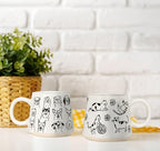 Abbott Collection Oversized Mug with Cat Drawings - Image 6