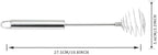 Whisk, Stainless Steel Spring Whisk, Balloon Whisk Egg Beater - Image 3