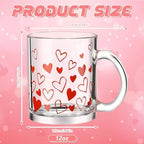 Maxcheck 6 Pack 12 oz Valentines Day Heart Coffee Mugs - Image 2