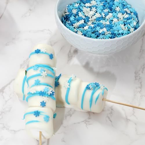 Snowflake Confetti Sprinkles - 1.2 Pounds - Image 4