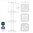 Nordic Ware Springerle Cookie Stamps (Set of 3), Sturdy Cast Aluminium Cookie Stamp Set, Cookie Press Set Made in the USA, Sturdy and Durable Biscuit Maker Press Set - Image 6
