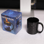 Kmiles Heat Changing Starry Earth Moon Mug Colour Changing Magical Coffee Mug Tea Cup 12 Ounce - Novelty for Xmas Funny Gifts - Image 5