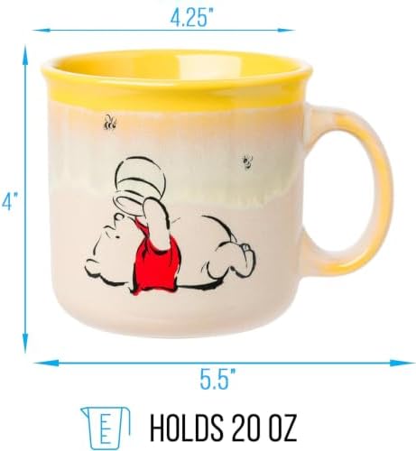 Silver Buffalo Disney Winnie the Pooh, Ceramic Camper Mug, 20oz - Image 2