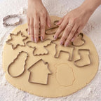 Christmas Cookie Cutters Set, HUINF 11Pcs Cookie Cutters Variety Pack - Gingerbread Men, Christmas Tree, Snowflake, House, Candy Cane, Santa Face, Reindeer and More for Christmas Winter Holiday - Image 4