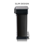 Clorox 13 Gallon Trash Can - 50L Kitchen Trash Can - Rectangular Black - Image 2