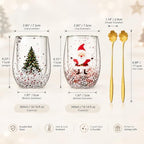 2pcs christmas mugs Coffee Cups 10oz Heat insulation and scald prevention - Image 3
